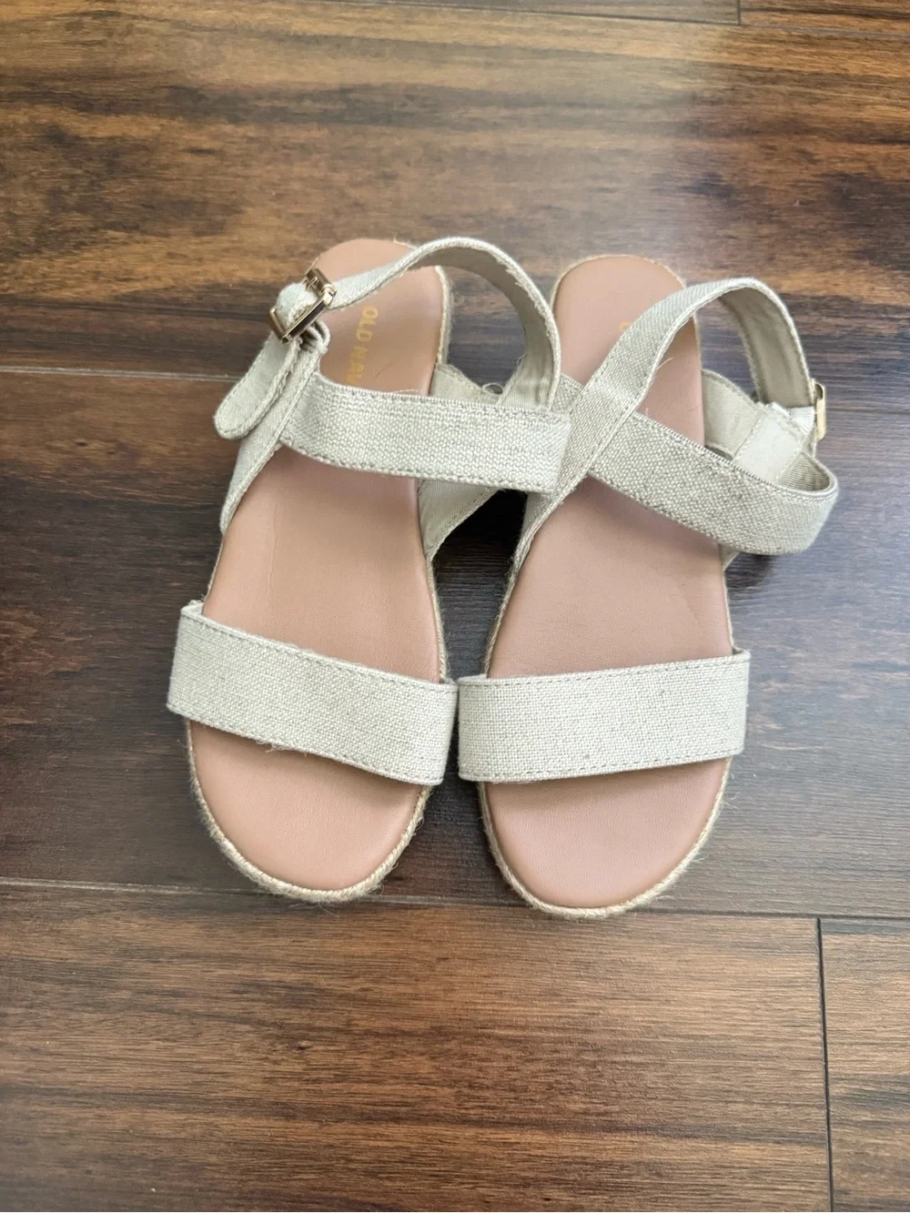 Old Navy Natural Beige Espadrille Sandals